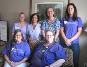 Pictured are nurses Vivian Lyons, Cindy Gilstrap, Kami Thrasher, Carol Floriani, Sabrina Rackley and Madison Estes.