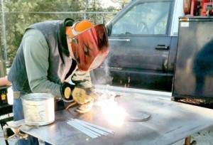 Steve Lorch/Courier “Just call me and I can come to you,” said Terry Black, owner of Terry’s Welding & Farm Service in Easley. For Black, no project is too small — or too big.