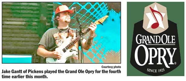 Pickens native Gantt plays the Grand Ole Opry