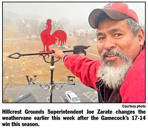 Hillcrest weathervane honors annual tradition in Clemson-Carolina rivalry