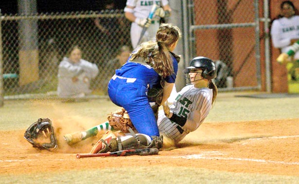 Blue Flame softball takes down Green Wave